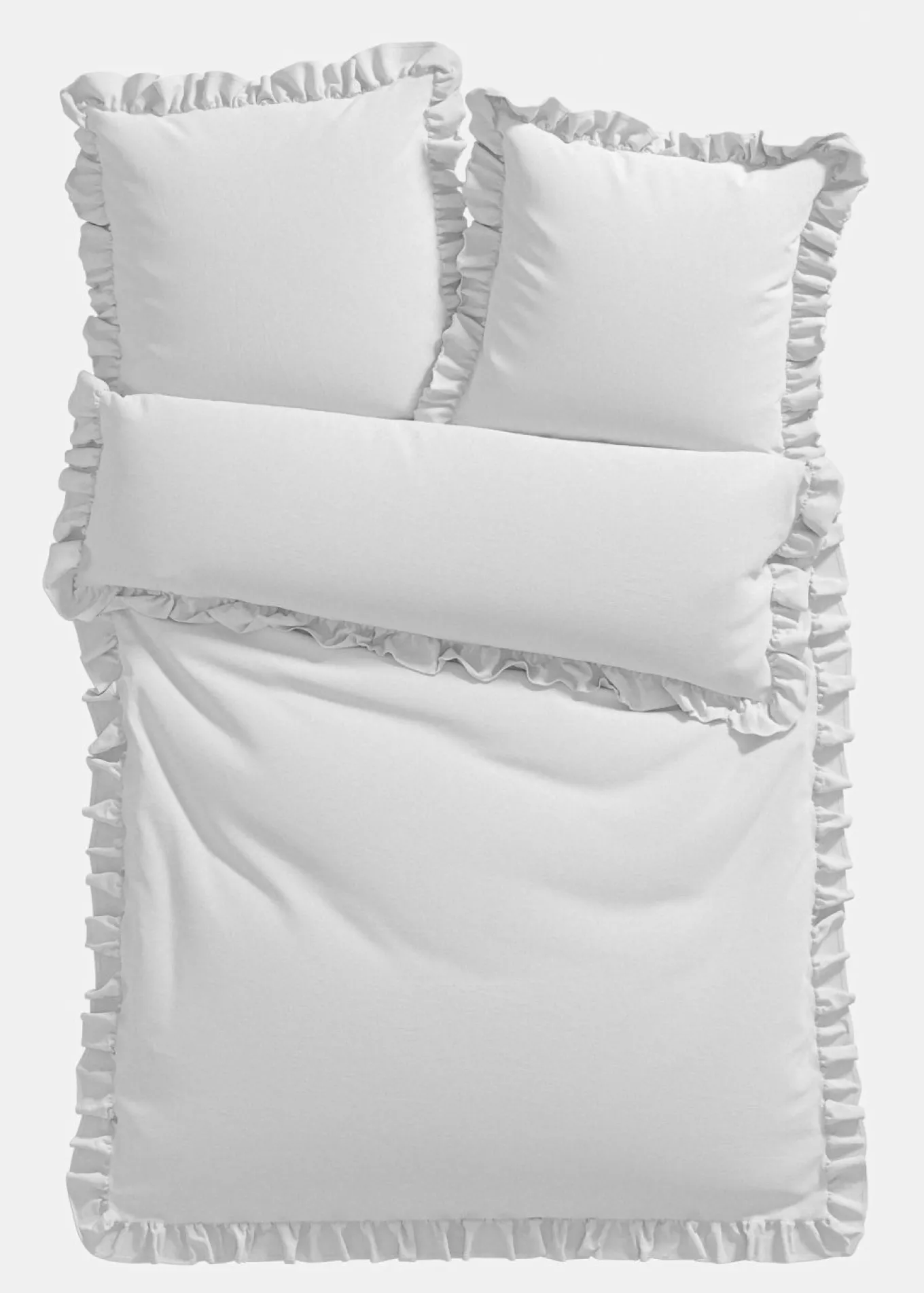 Ropa de cama de linón con volantes