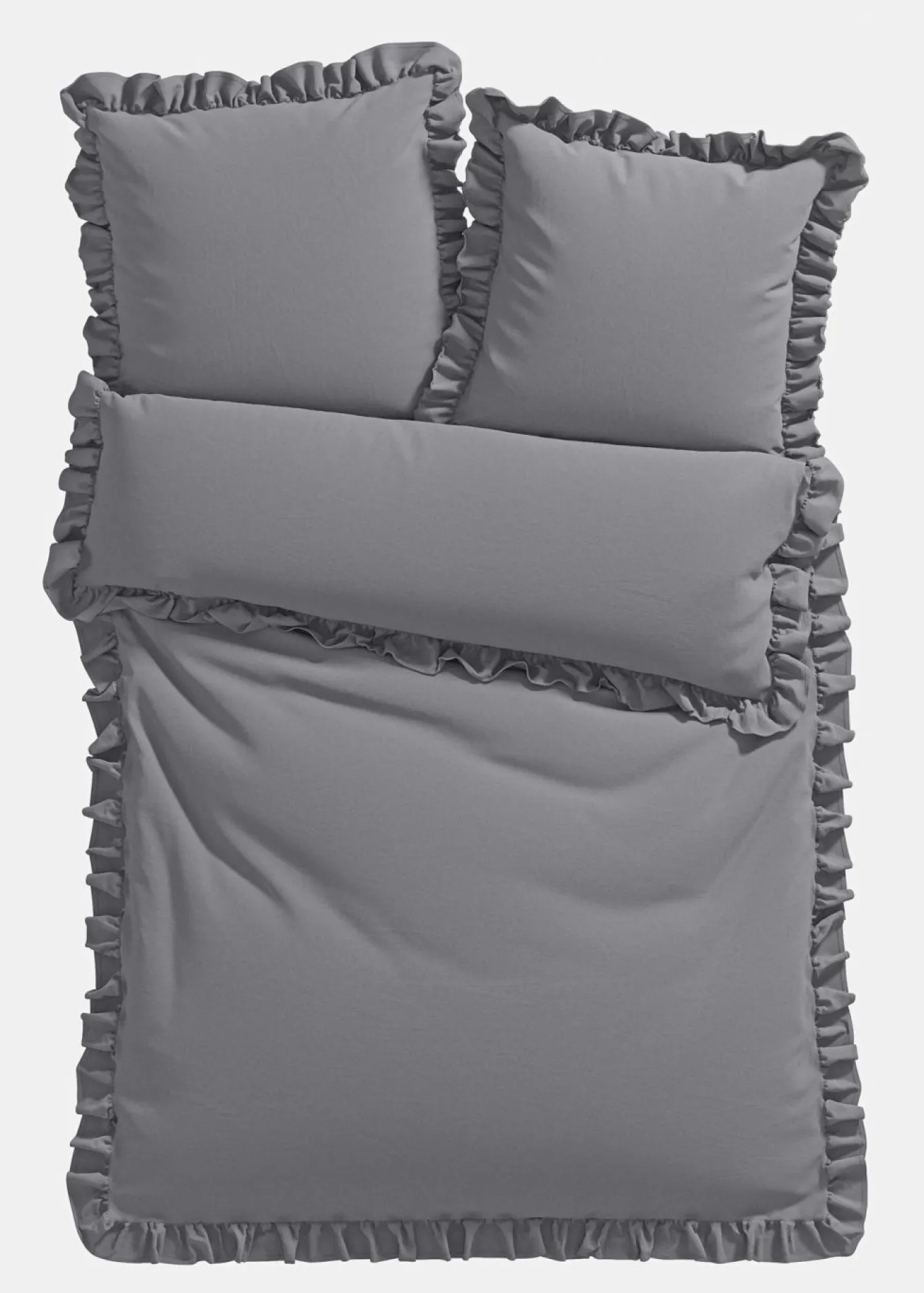 Ropa de cama de linón con volantes