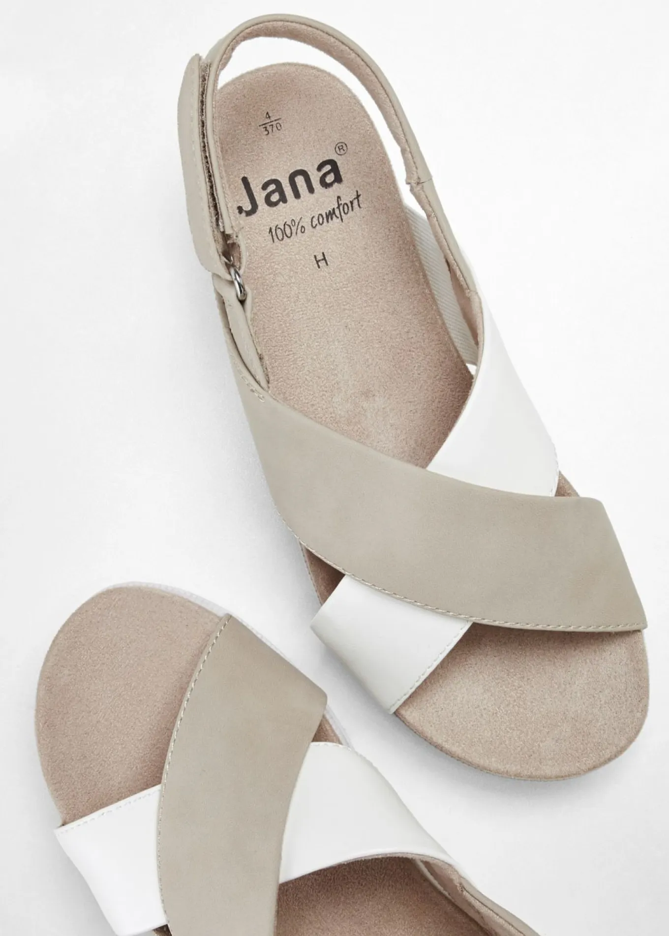 Sandalias Jana en ancho cómodo