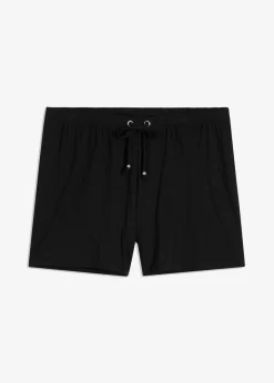 Shorts de playa de mezcla de viscosa fluida