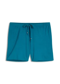 Shorts de playa de mezcla de viscosa fluida