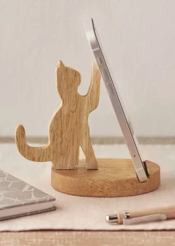 Soporte para móvil con diseño de gato