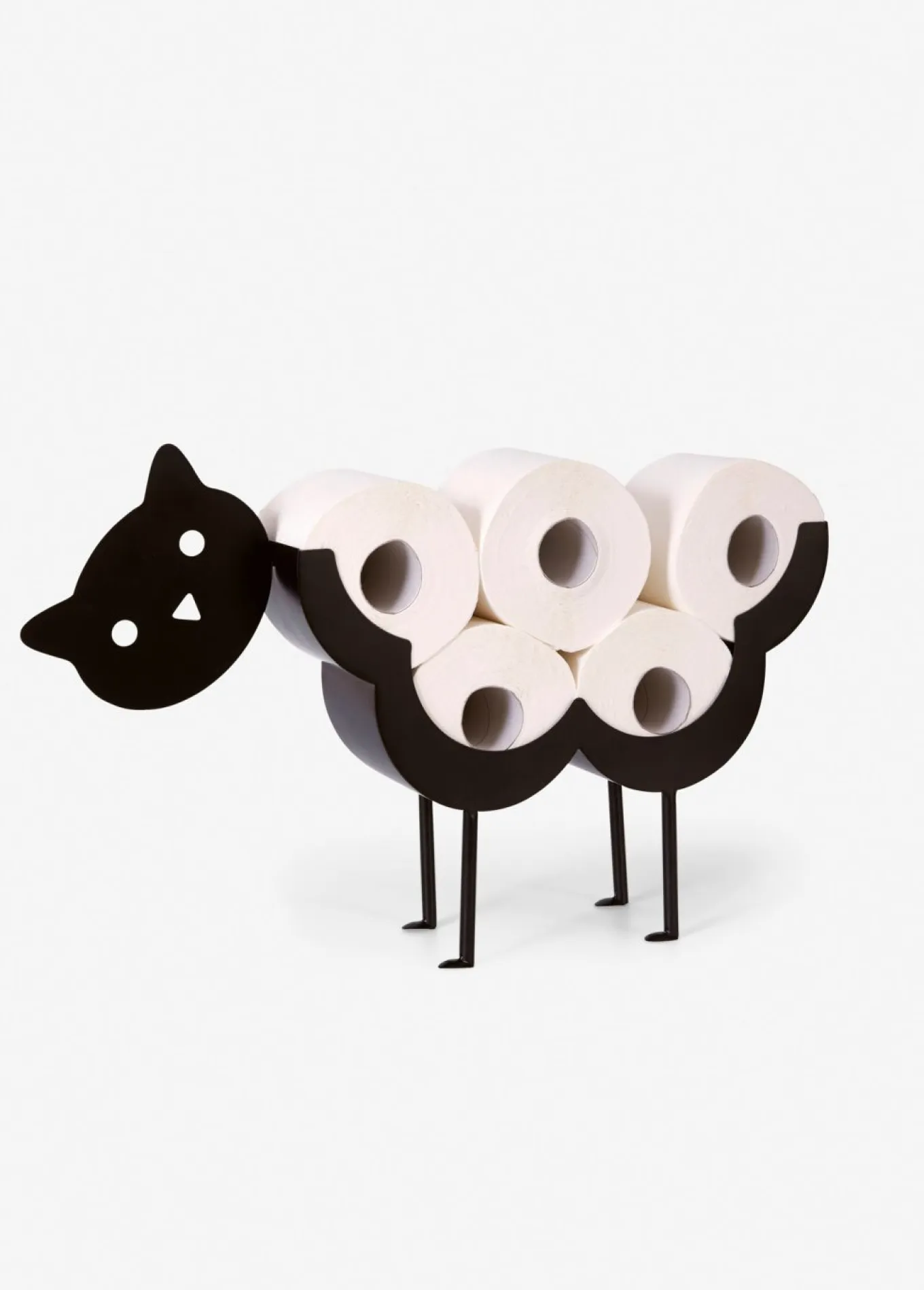 Soporte para papel higiénico con diseño de gato