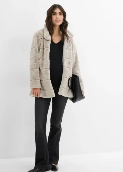 Suave chaqueta de pelo para durante y después del embarazo