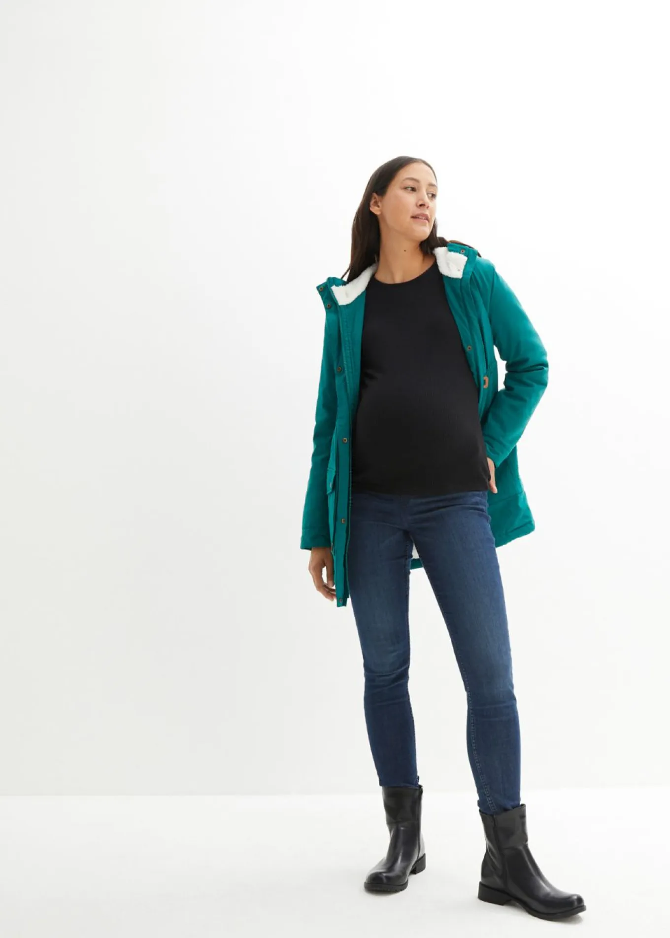 Suave chaqueta premamá/de porteo 3 en 1