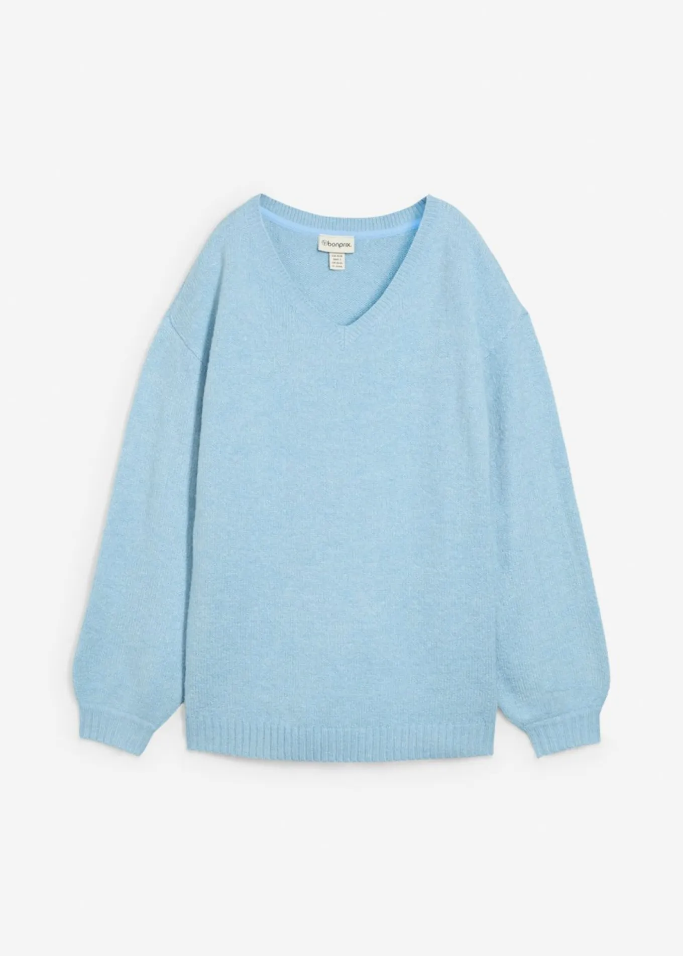 Suave jersey de punto fino con mangas abullonadas