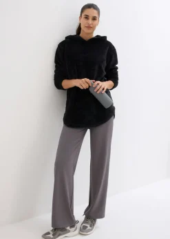 Suave jersey polar largo con corte holgado