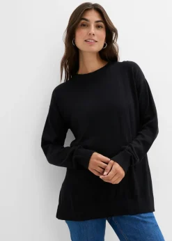 Suave jersey premamá de algodón orgánico con aberturas para la lactancia