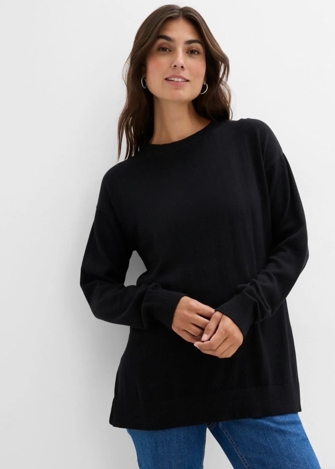 Suave jersey premamá de algodón orgánico con aberturas para la lactancia