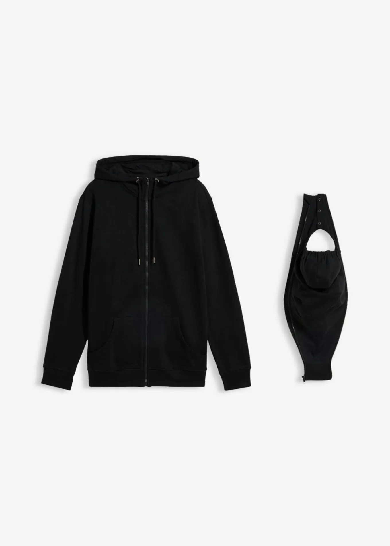 Sudadera 2 en 1 de algodón suave con capucha para hombres