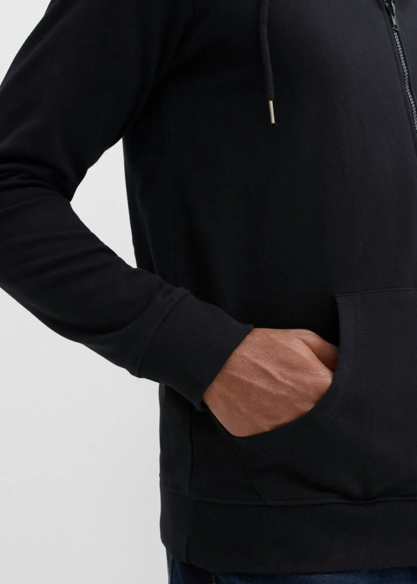 Sudadera 2 en 1 de algodón suave con capucha para hombres