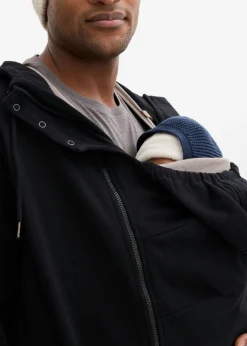 Sudadera 2 en 1 de algodón suave con capucha para hombres