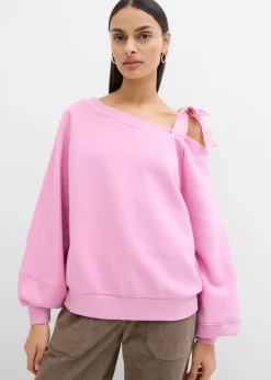 Sudadera ancha con un hombro al descubierto