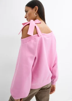 Sudadera ancha con un hombro al descubierto