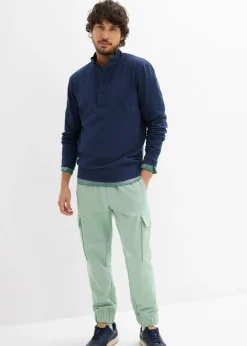 Sudadera con botones de algodón orgánico puro