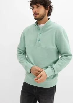 Sudadera con botones de algodón orgánico puro