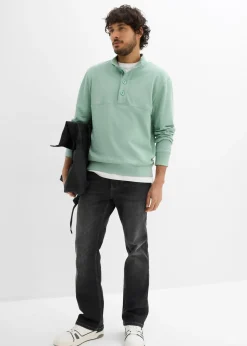 Sudadera con botones de algodón orgánico puro