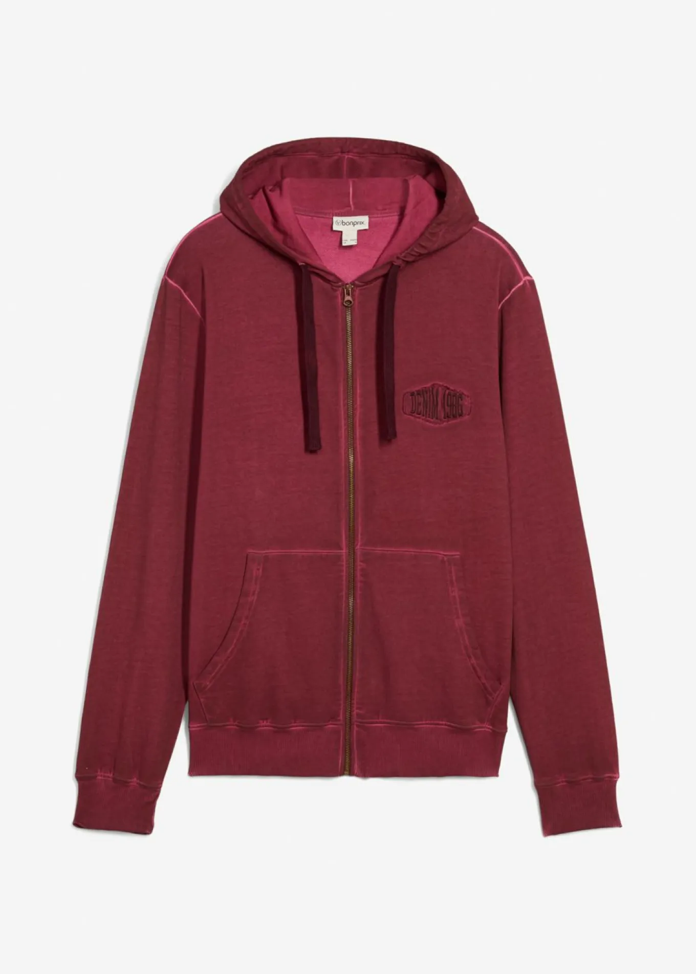 Sudadera con capucha con efecto desgastado