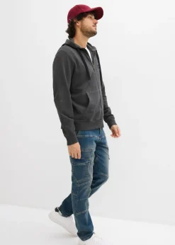 Sudadera con capucha con efecto desgastado