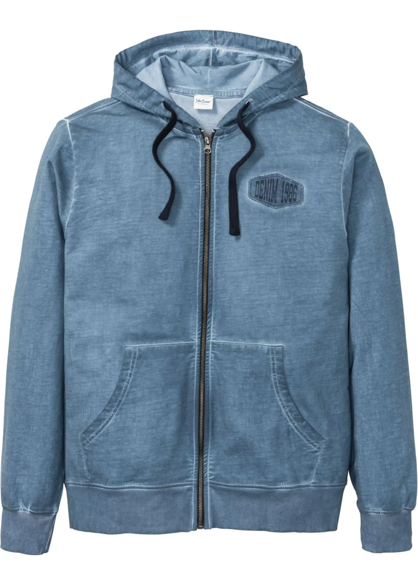 Sudadera con capucha con efecto desgastado