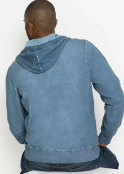 Sudadera con capucha con efecto desgastado