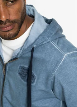 Sudadera con capucha con efecto desgastado