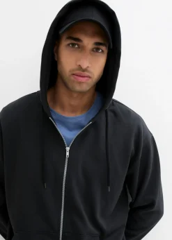 Sudadera con capucha de algodón orgánico puro, loose fit