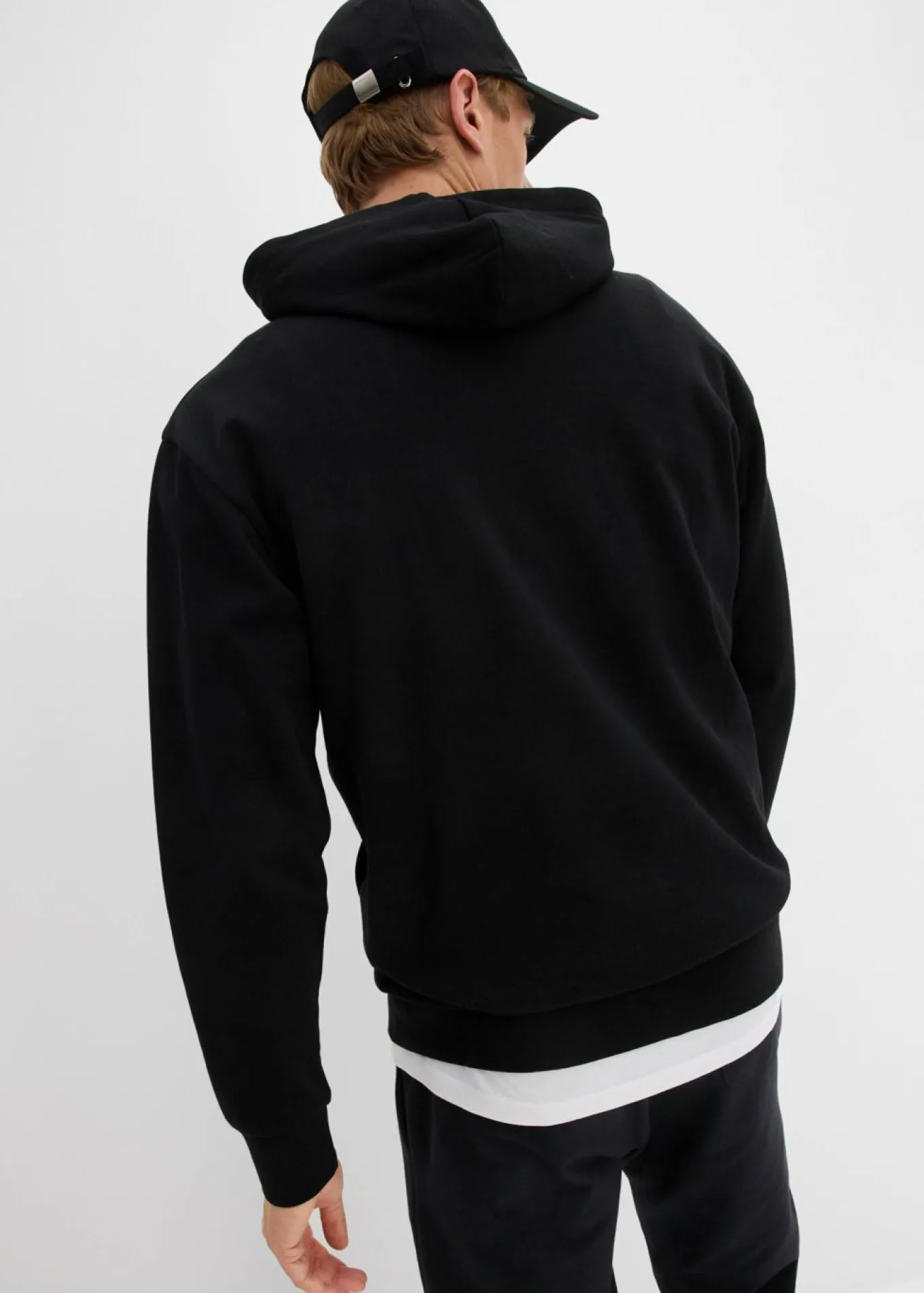 Sudadera con capucha de algodón orgánico puro, loose fit
