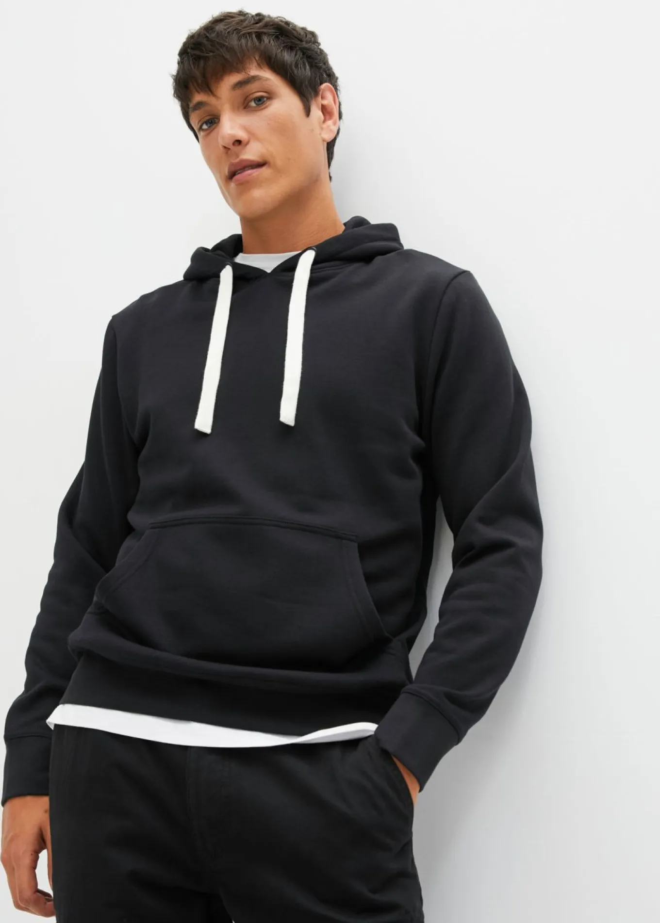 Sudadera con capucha de algodón puro