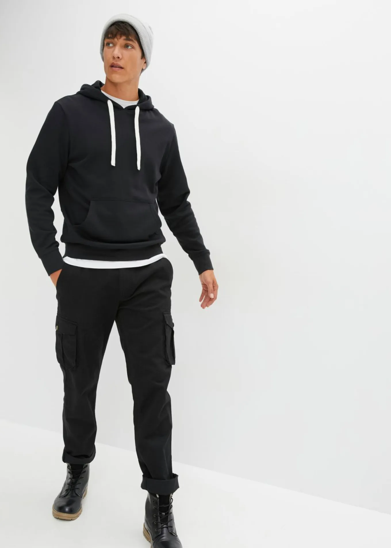 Sudadera con capucha de algodón puro