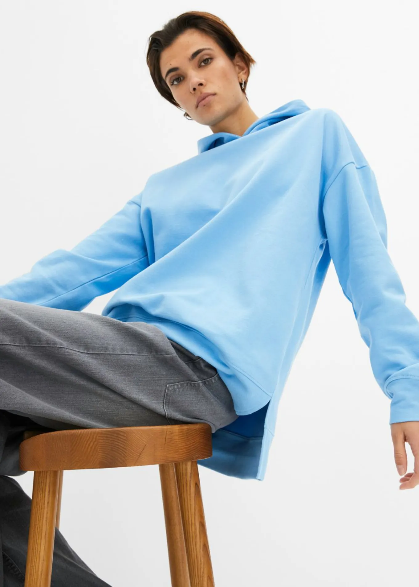 Sudadera con capucha de algodón puro