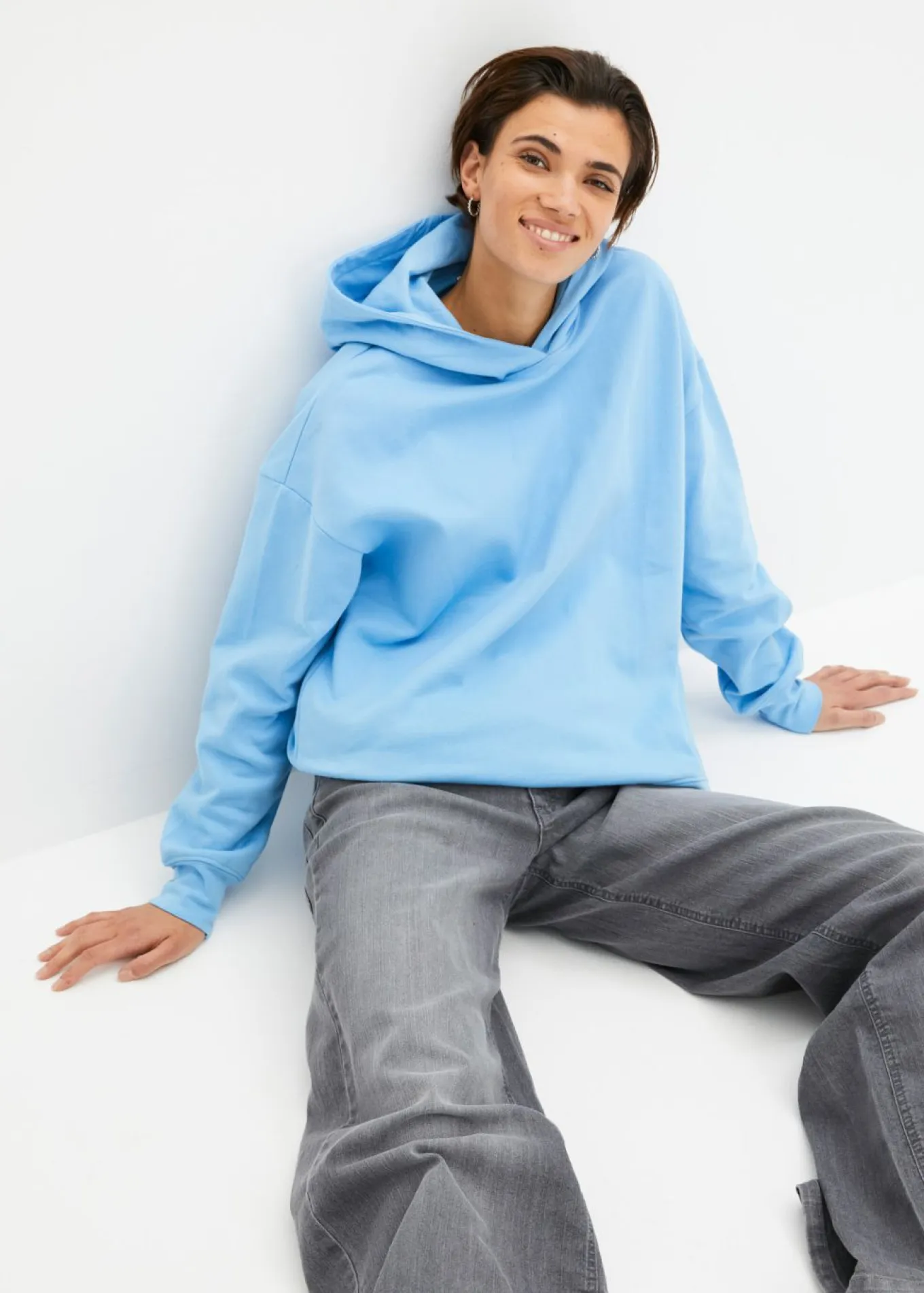 Sudadera con capucha de algodón puro