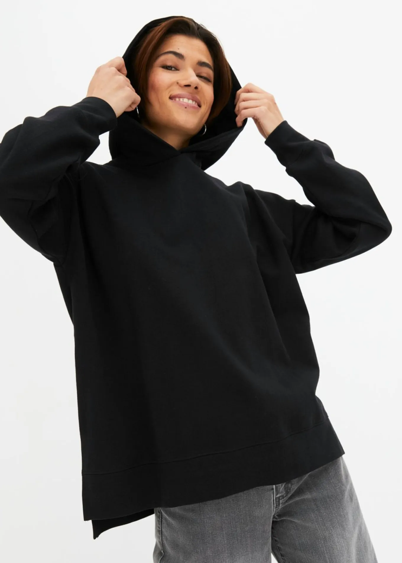 Sudadera con capucha de algodón puro