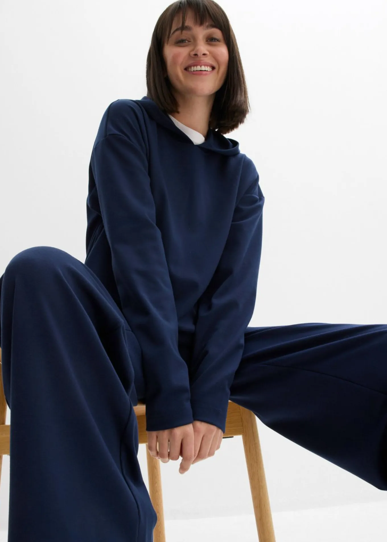 Sudadera con capucha de cómodo tejido Punto di Roma