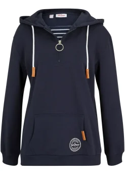 Sudadera con capucha de mezcla de algodón