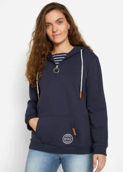 Sudadera con capucha de mezcla de algodón