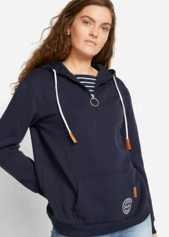 Sudadera con capucha de mezcla de algodón