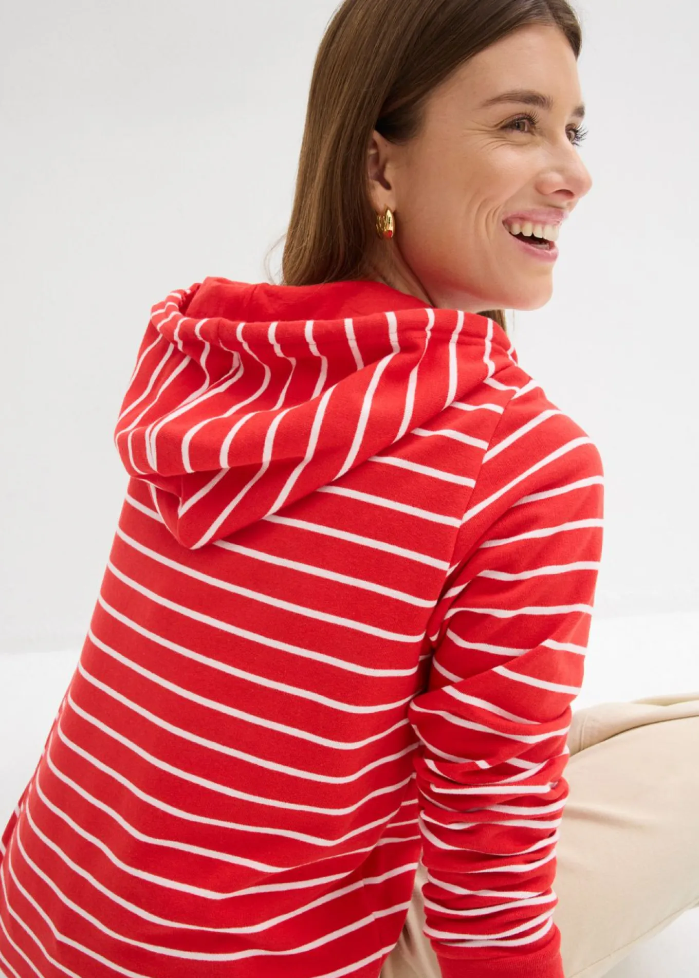 Sudadera con capucha de mezcla de algodón
