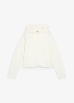 Sudadera con capucha de mezcla de viscosa ligeramente brillante