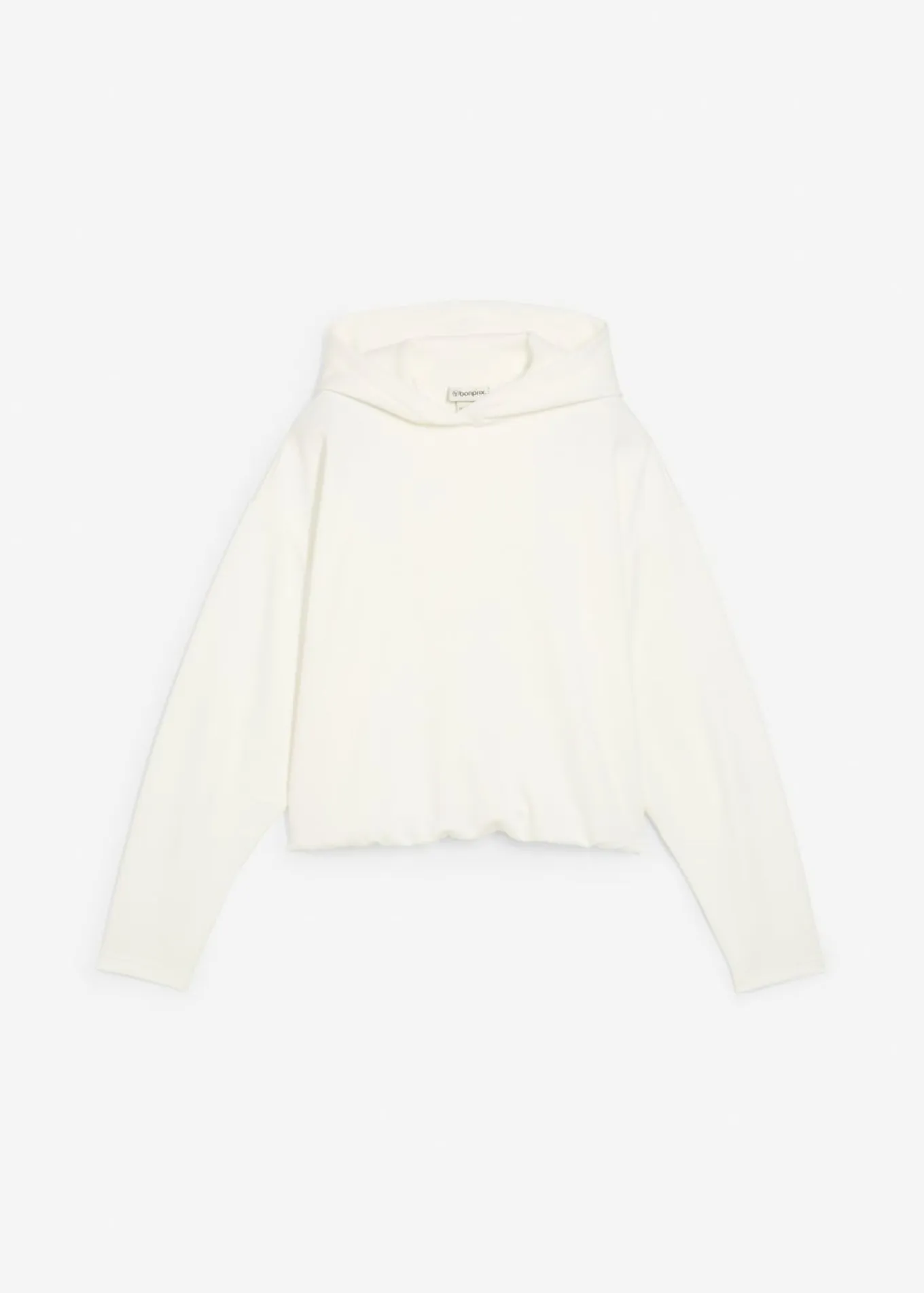 Sudadera con capucha de mezcla de viscosa ligeramente brillante