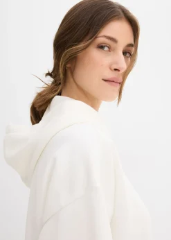 Sudadera con capucha de mezcla de viscosa ligeramente brillante