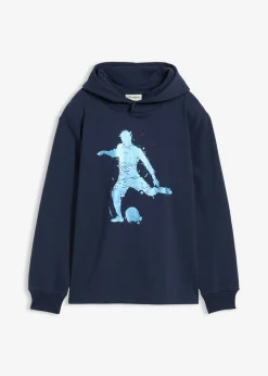 Sudadera con capucha en suave mezcla de algodón