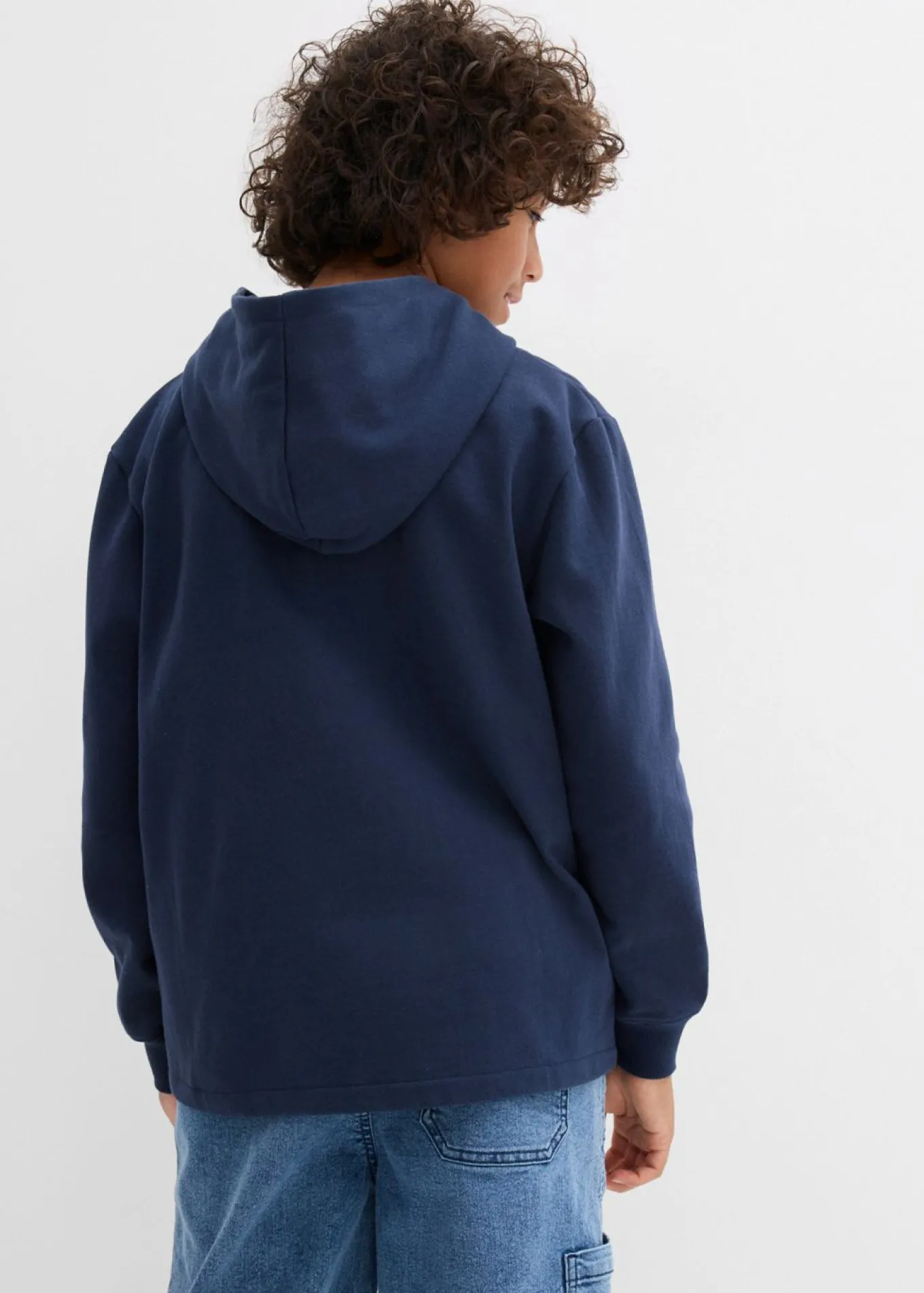 Sudadera con capucha en suave mezcla de algodón