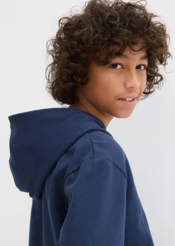Sudadera con capucha en suave mezcla de algodón