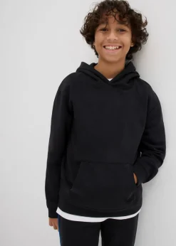 Sudadera con capucha en suave mezcla de algodón