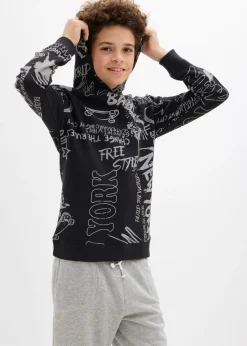 Sudadera con capucha en suave mezcla de algodón