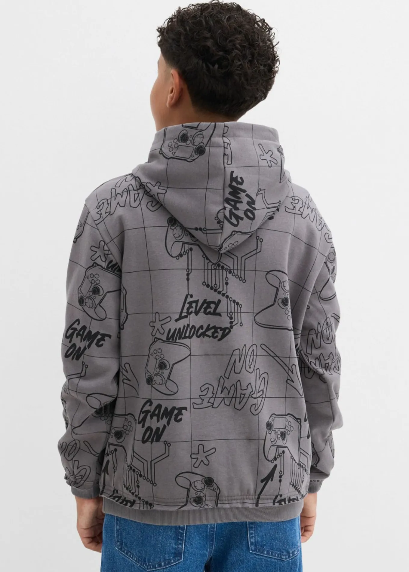 Sudadera con capucha en suave mezcla de algodón