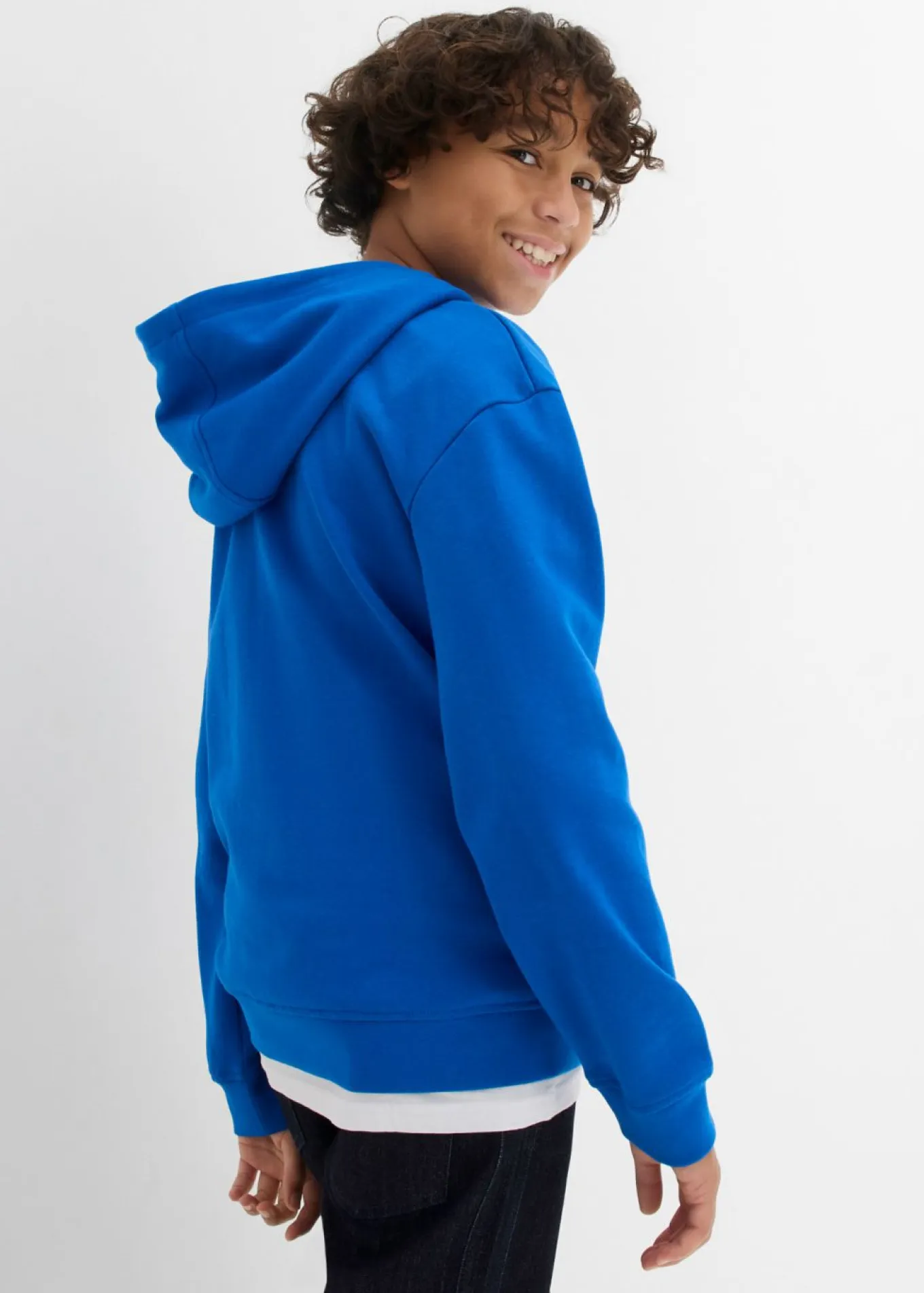 Sudadera con capucha en suave mezcla de algodón