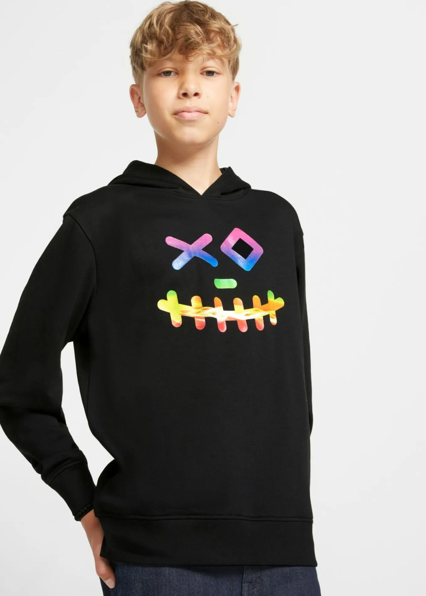 Sudadera con capucha en suave mezcla de algodón