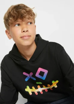 Sudadera con capucha en suave mezcla de algodón